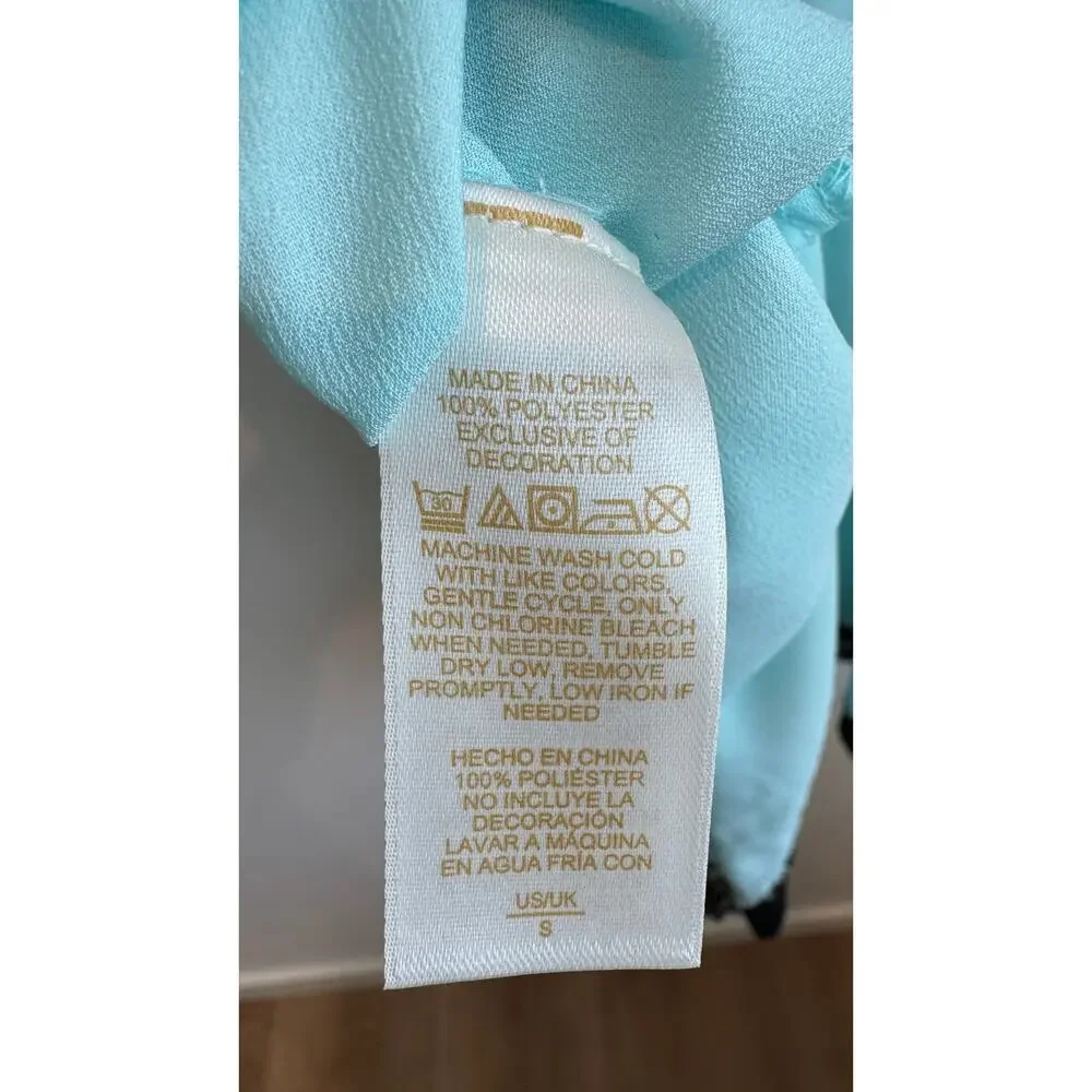 Kate Spade Dream A Little Dream Romper Teal Lace Trim Size Small NWT
